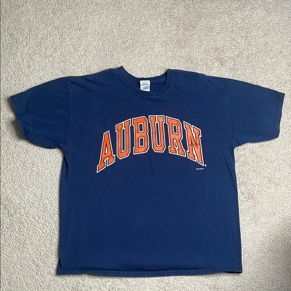 Gildan Navy Blue Auburn Short Sleeve Tee